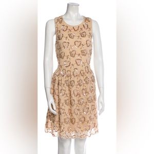 Red Valentine lace dress